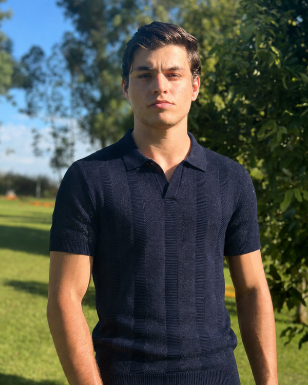 Camisa Polo Jacquard